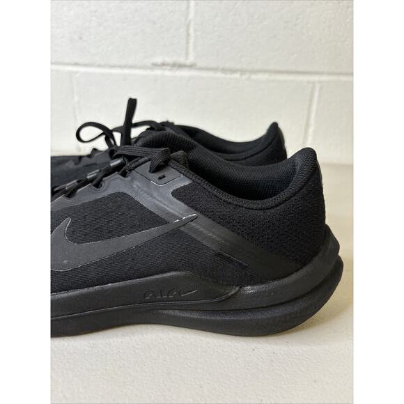 New Mens 8 Nike Air Winflo 10 Triple Black Anthracite Men’s Running Shoe - Picture 2 of 6